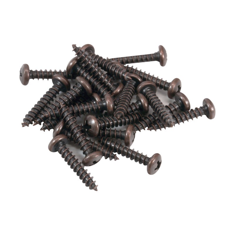 Rok Hardware 100 Pack #4 x 5/8" Deep Coarse Thread Phillips Pan Head Wood Screws Bronze Plated MDF - Image 3